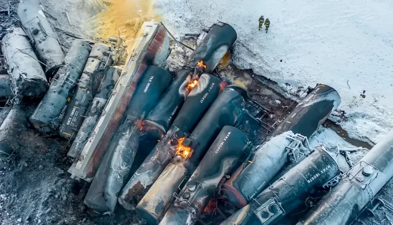 US Train Carrying Ethanol Derails In Minnesota, Several Coaches Catch Fire