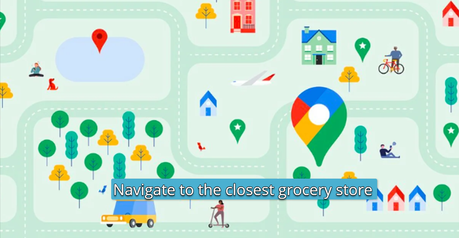 Navigate to the closest grocery store